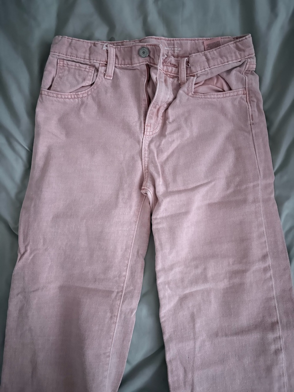 Old Navy Light Pink Straight-Leg Kids Jeans